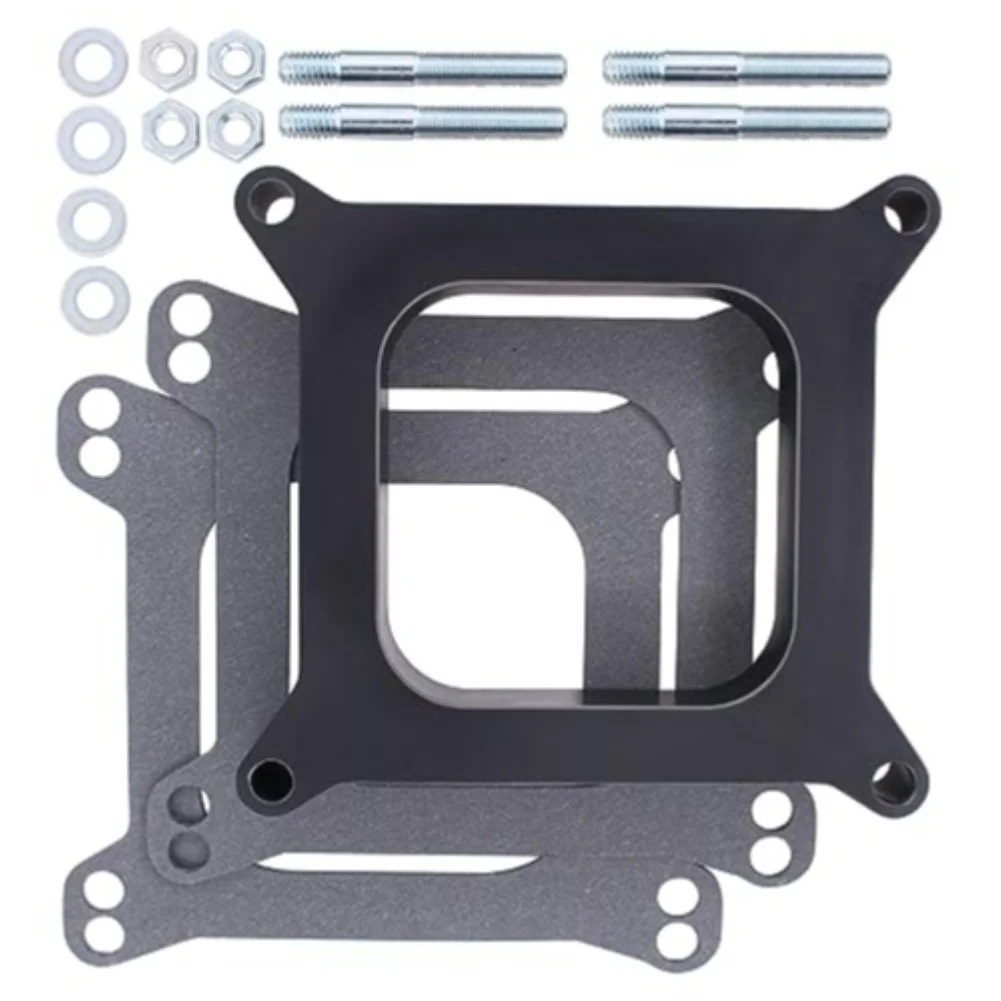 Metal 1 Inch Carburetor Spacer Adapter for Use in Racing Restomod and Daily-Driven Carbureted Powertrain Applications