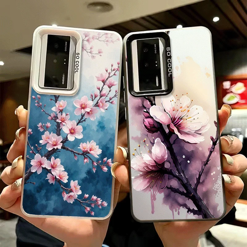 Cherry Blossom Sakura Fashion Soft Phone Case for Xiaomi Redmi 15C 15 14C 13C 12C Poco X5 X6 X7 Pro X3 F8 F7 Ultra M8 13 12 Cove
