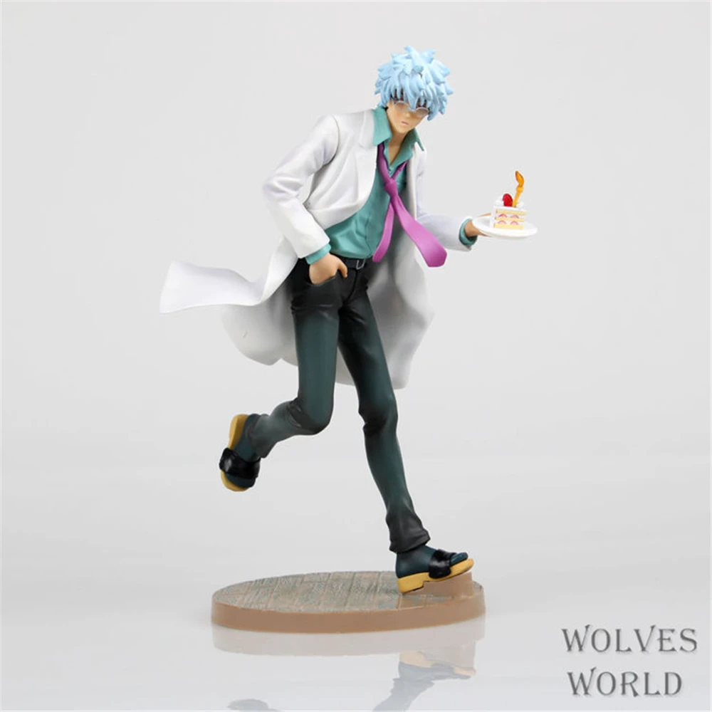 かわいいアニメ坂田銀時 PVC アクションフィギュア像グッズモデル子供のおもちゃ人形ギフト 22 センチメートル