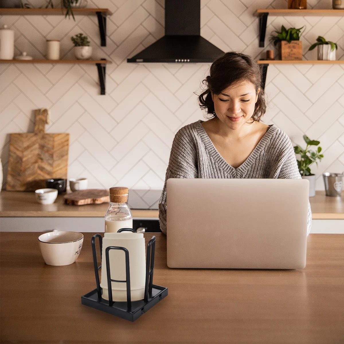 

1Set Plastic Disposable Cup Dispenser Paper Cup Organizer for Home Office Kitchen Restaurant Accessories Holder