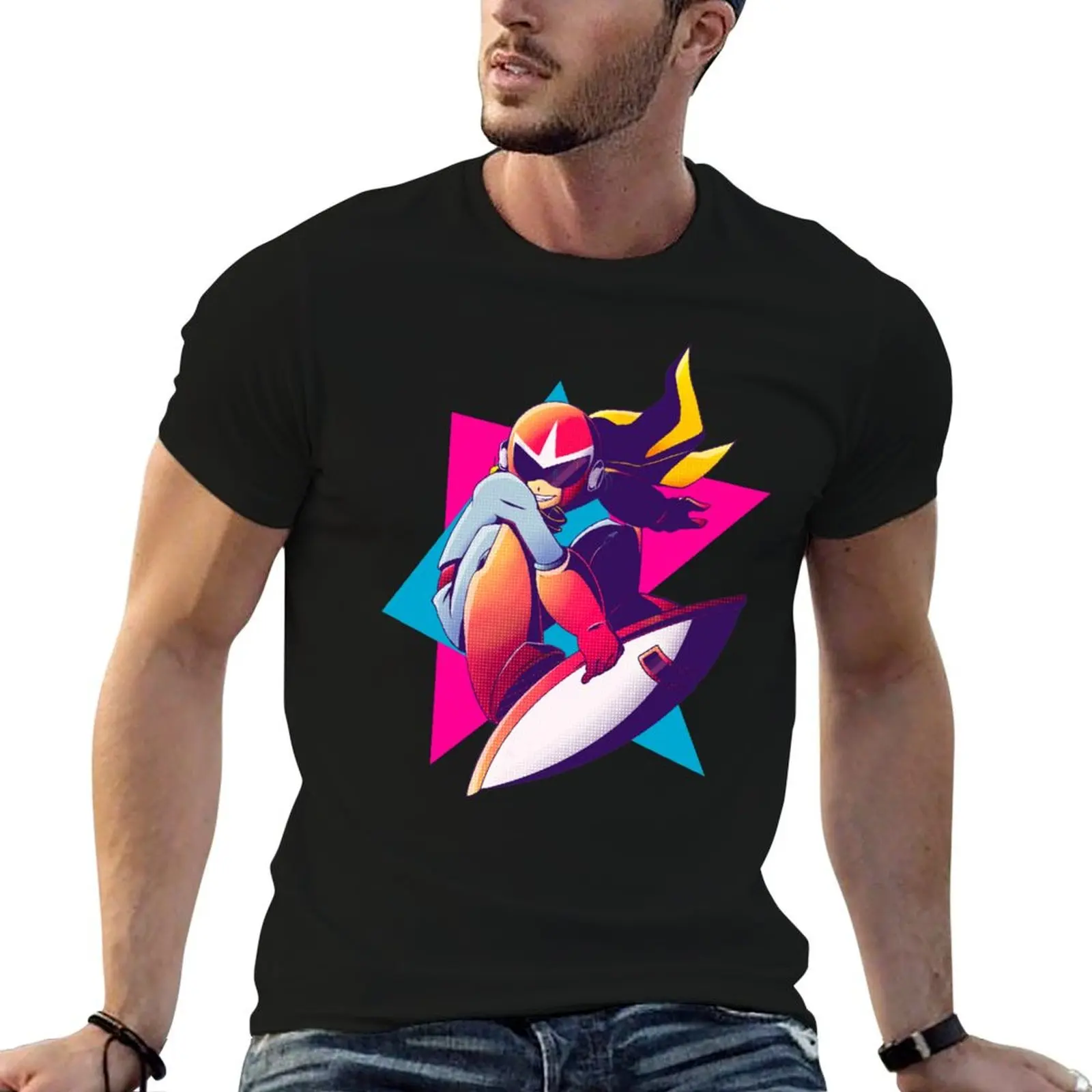 Proto Pop T-Shirt man t shirt designer black cotton t-shirt plain for man package cotton tshirt 100% T-shirt