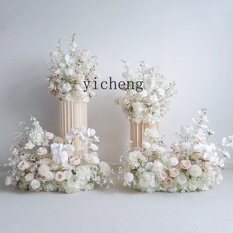 

ZK European Style Wedding Decoration Light Pink Gypsophila Event Ceremony Photography Props Arrangement Artificial Flowers