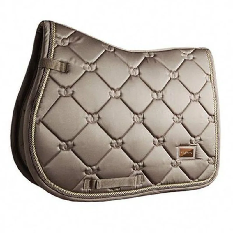 Fabricante equestre acessórios para cavalos logotipo personalizado almofadas de sela cor sólida acolchoada curativo almofada de sela de corrida