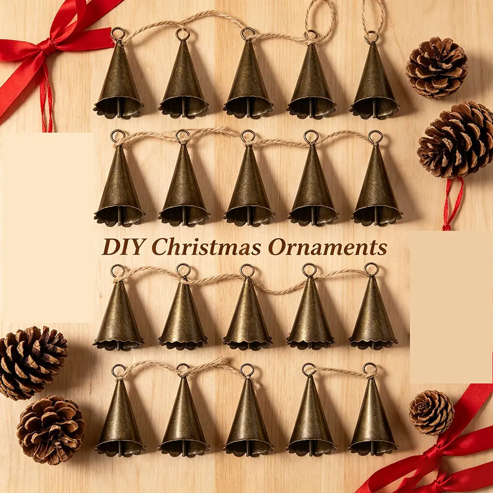 Bronze Metal Bells For Crafts Home Decoration Bronze Wind Chimes Long Lasting Durability Sturdy Iron Construction