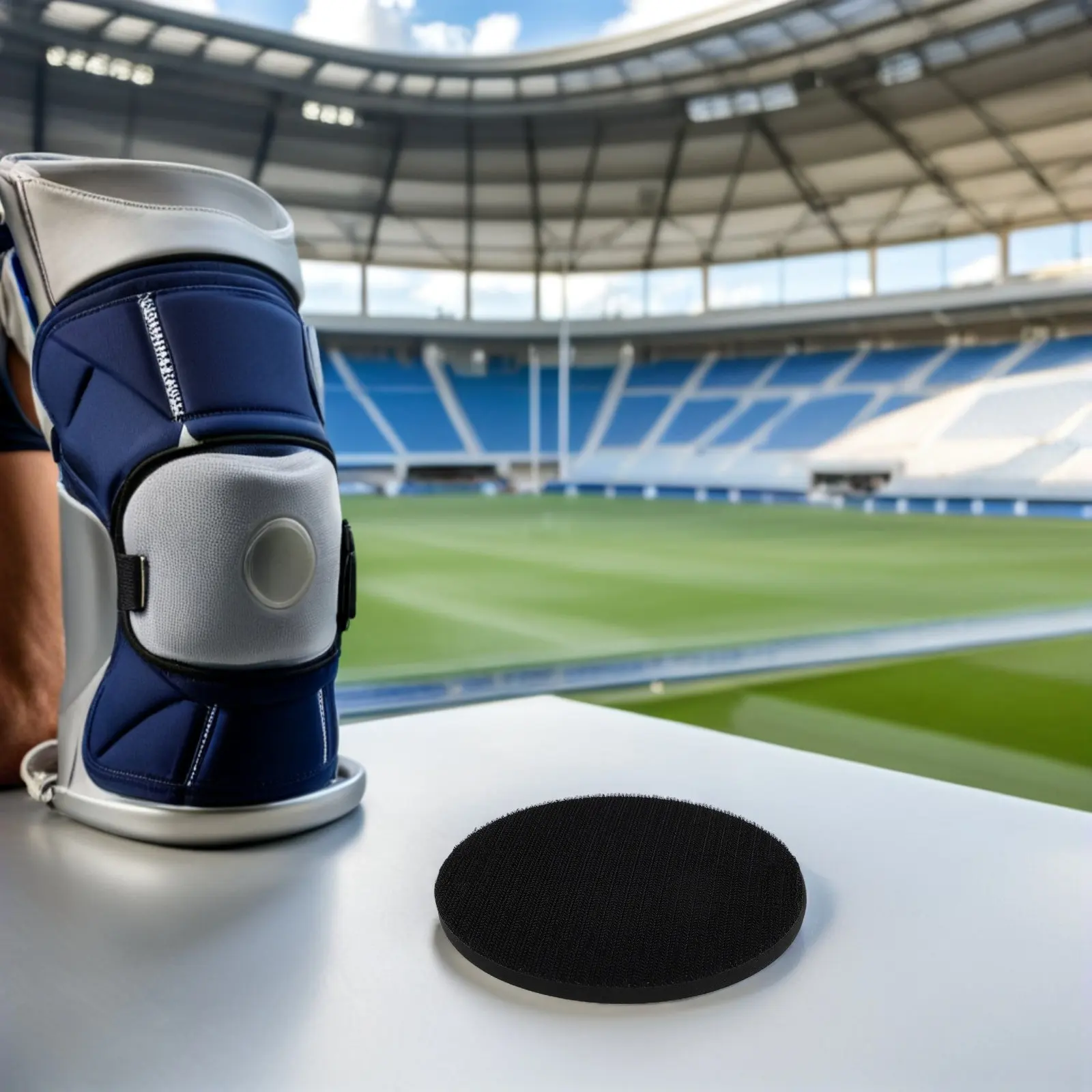 

2Pcs Bowling Ball Sanding Kit with Grit Pads Holder Portable Round Hand Sander for Resurfacing Polishing Cleaning