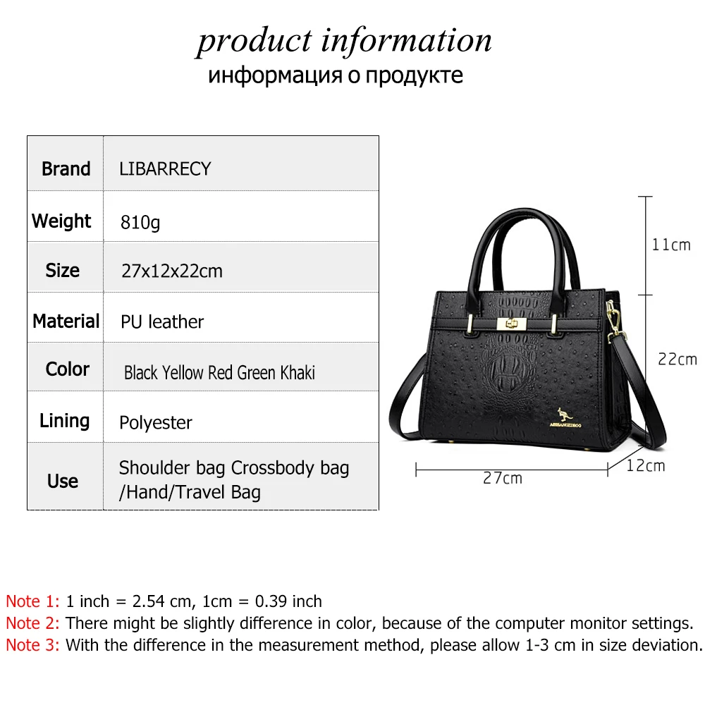 Multifunctional New Women\'s Handbag Luxury Designer High Quality Leather Ladies Shoulder Bag Solid Color Women Crossbody Bags