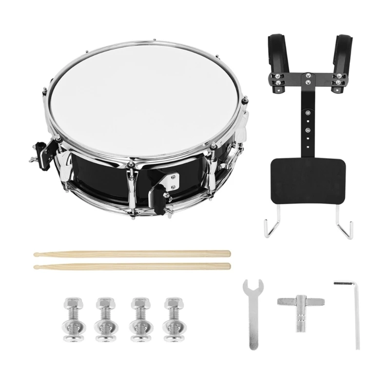 Multipurpose 14 Inch Snares Drum With Polished Surfaces Delivers Crisp Sound Across Music Genres 69HD