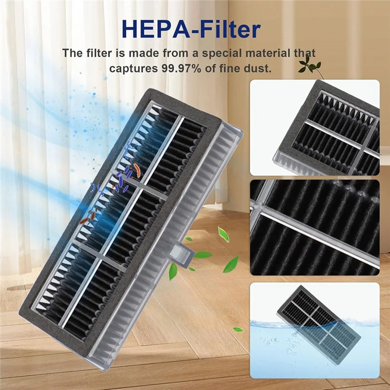 Accessories For Dreame X40 Ultra Robot Vacuum Replacement Parts Main Side Brush Hepa Filter Mop Pad Dust Bag-Y48A