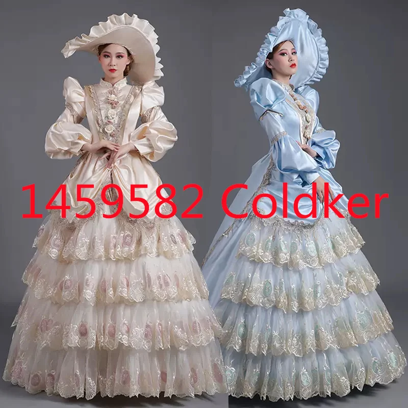 

Medieval Court Rococo Baroque Marie Antoinette Ball Gown 18th Century Renaissance Historical Period Victorian Dresses