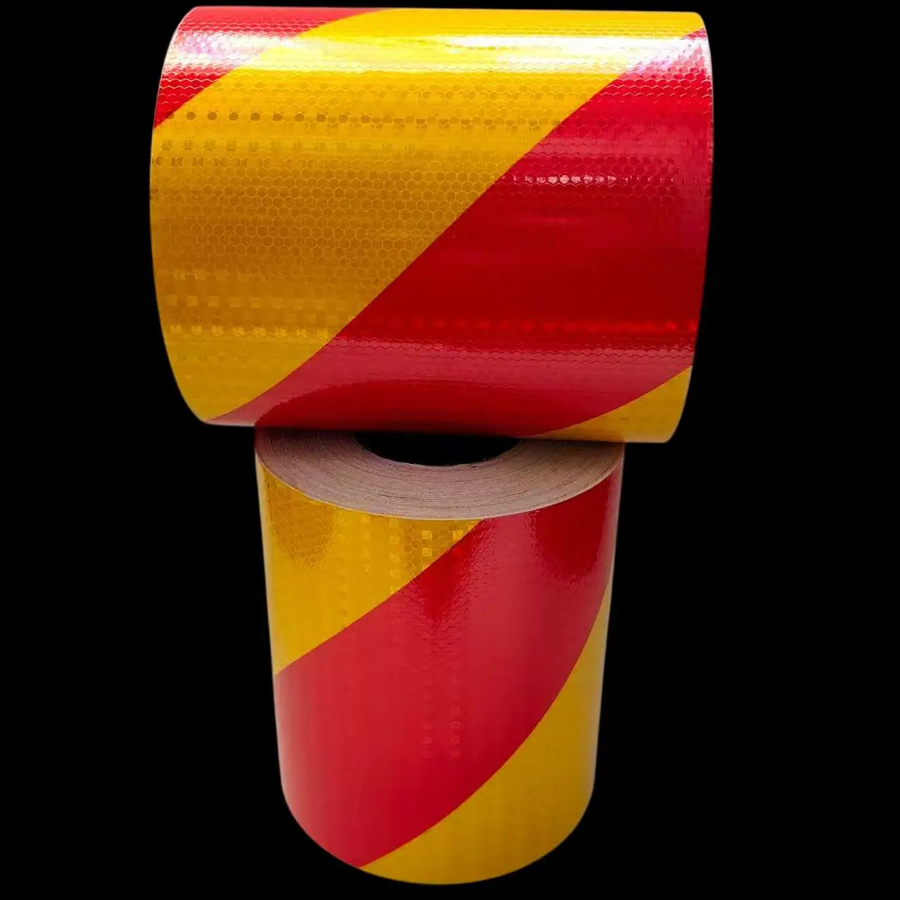 Fitas reflexivas de sarja de 8 polegadas * 16 pés esquerda direita à prova d'água autoadesiva de alta visibilidade adesivo refletor de aviso de segurança para caminhão