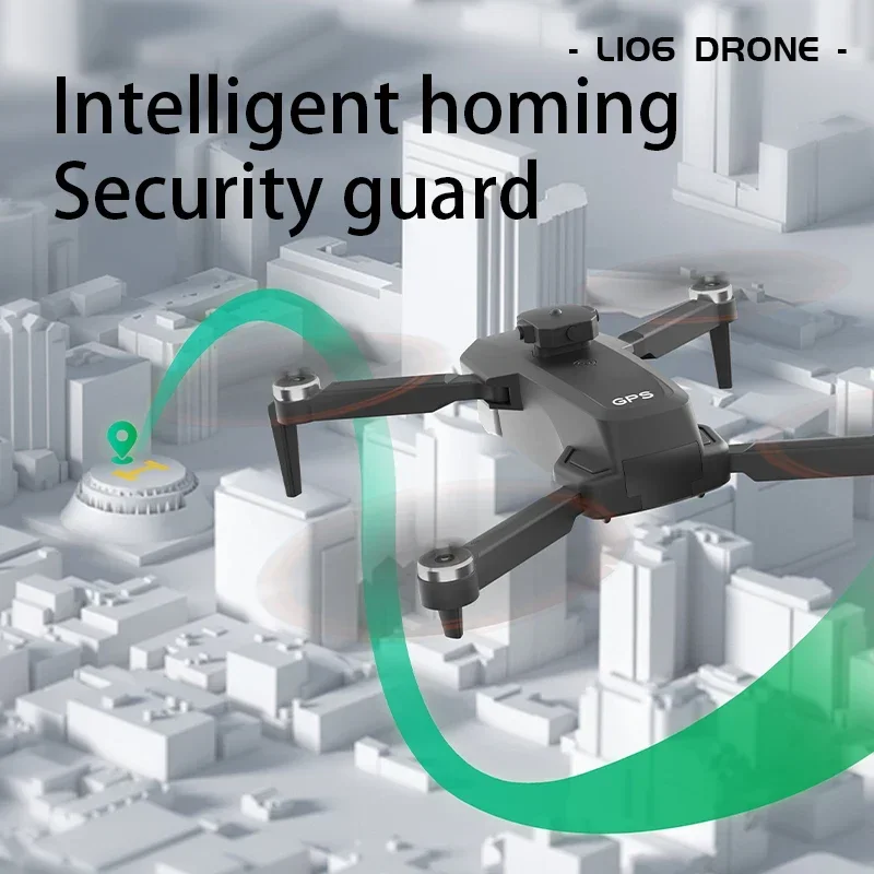 LYZRC L106 Max GPS Drone 8K Professional HD Dual Camera Brushless Motor Obstacle Avoidance With Screen RC Four-Axis toys