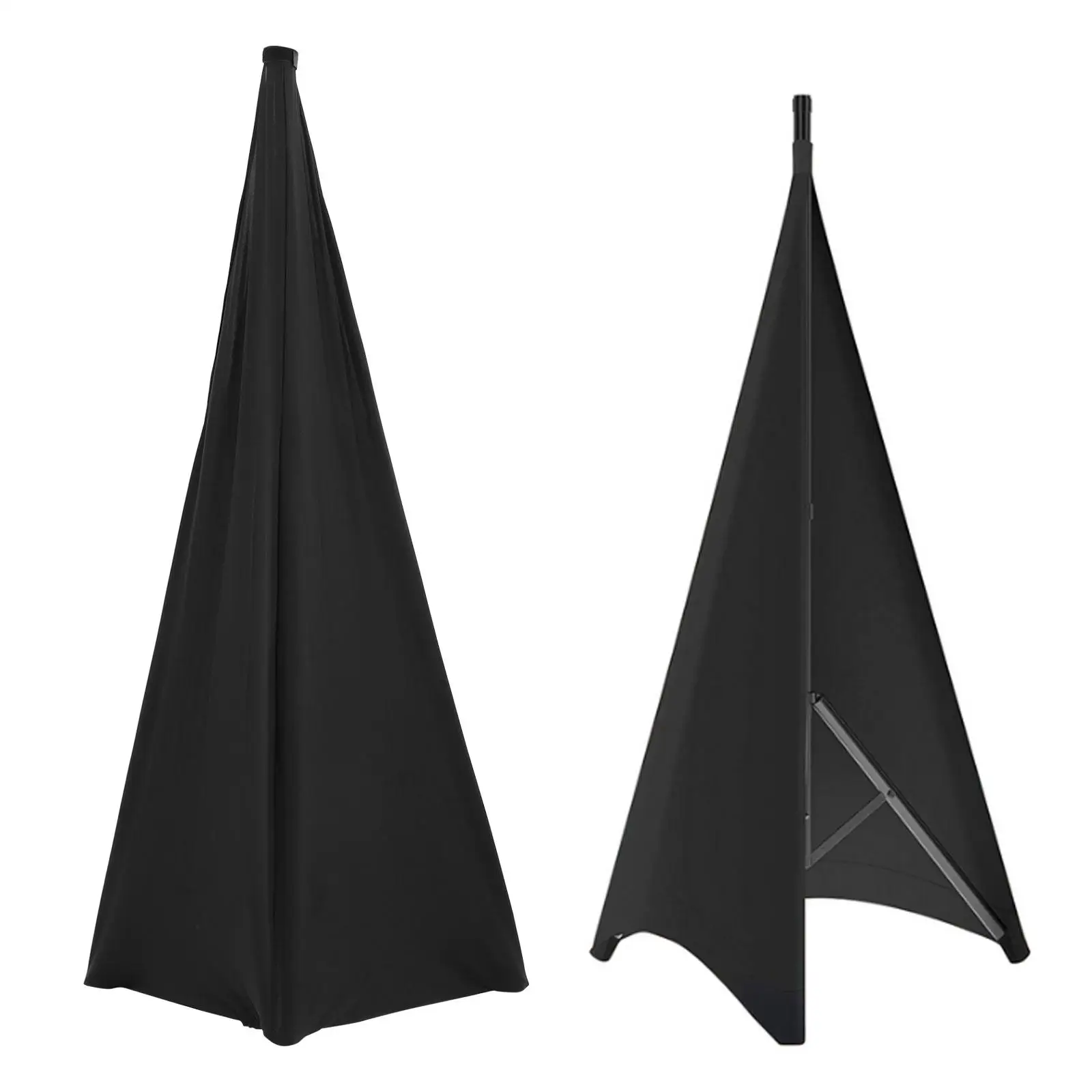 

2Pcs Speaker Stand Cover Shading Hood Base Dj Tripod Protector Polyester Durable For Banquets Weddings Concerts Stage Accessory