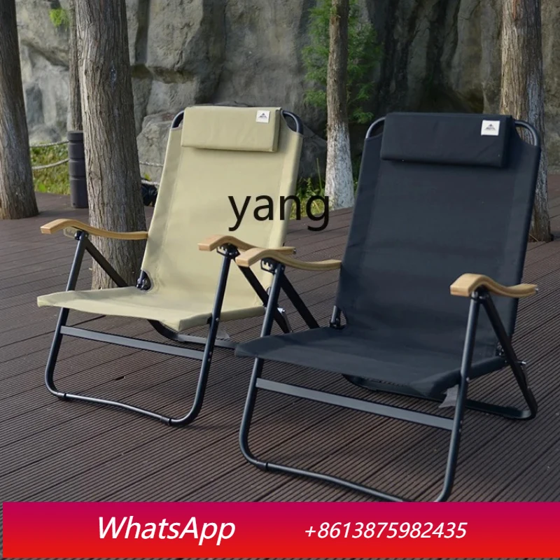 LTT Aluminum Alloy Portable Folding Chairs Luxury Adjustable Camping Outing Fishing Beach Chair
