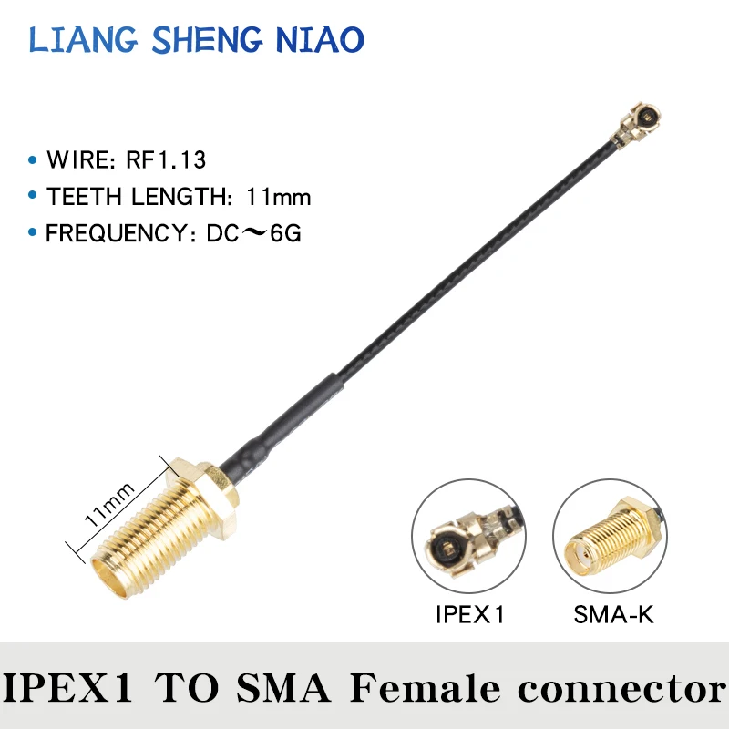 

10pcs IPEX Cable SMA Female to uFL/u.FL/IPX/IPEX-1 IPEX 4 Male Plug WIFI Antenna RF Cable RF1.13 Pigtail Extension