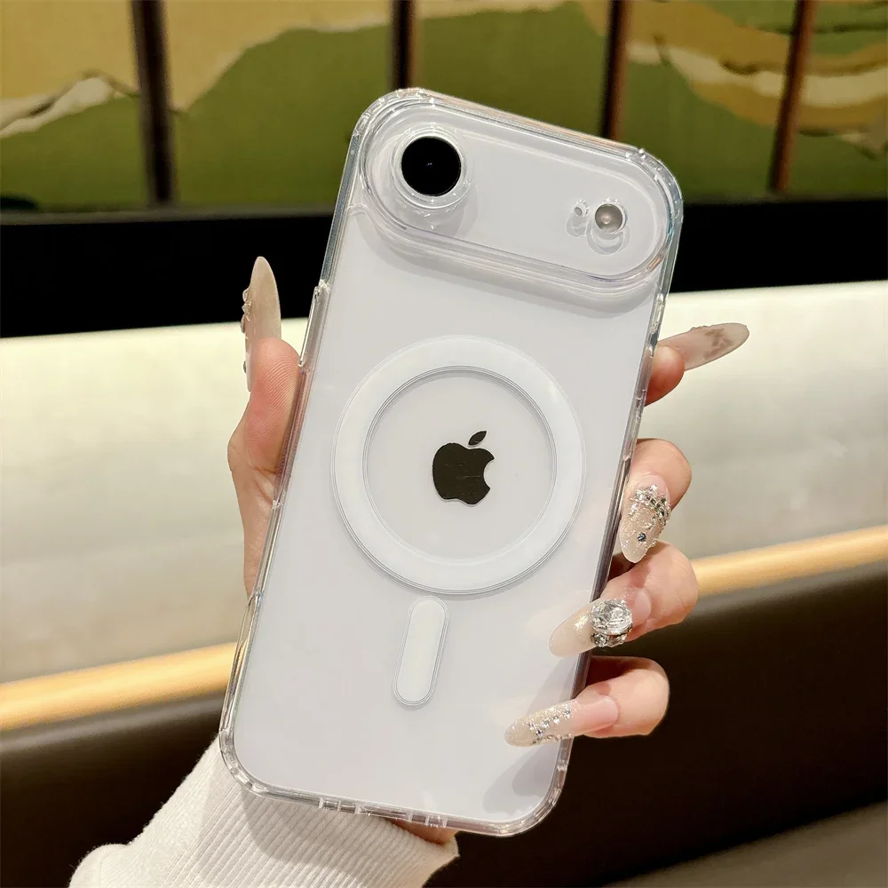 Luxuriöse MagSafe Magnetische Handyhülle für iPhone 17 Pro Max 17 Air 16 Pro 15 14 13 12 11 Transparente Stoßfeste Schutzhülle – Detail 11