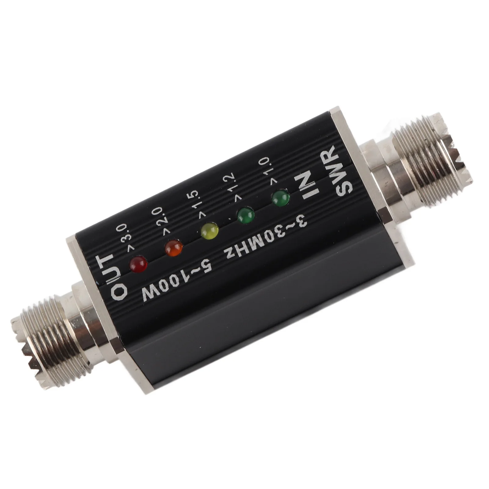 5-100W Standing Wave Meter Mini Shortwave LED Indicator SWR Meter for Antenna Radio 3 to 30MHz
