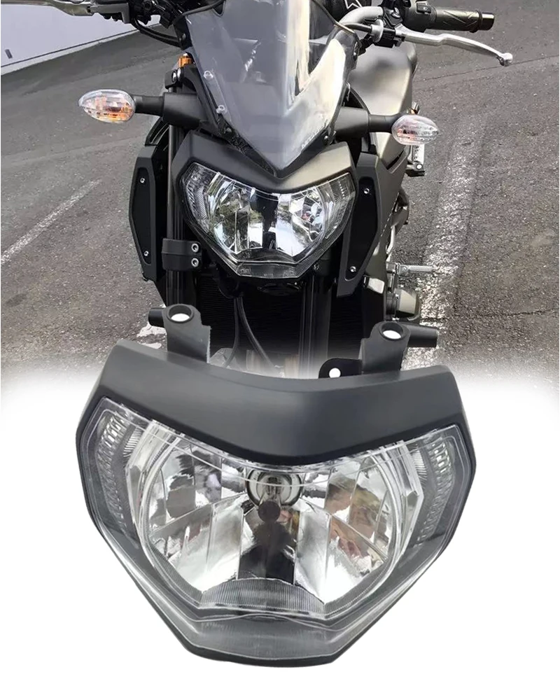 Motorcycle Part MT09 Front Lamp White Light Headlamp Headlight H4 Halogen Bulb For YAMAHA MT09 FZ09 MT-09 2014-2016