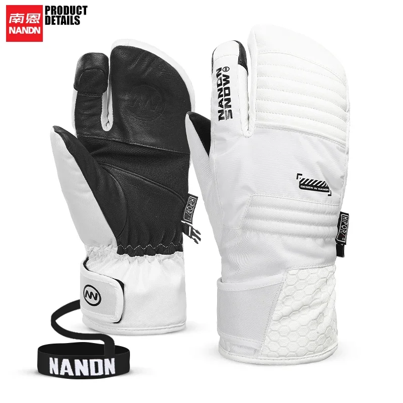 NANDN-guantes de esquí para la nieve para hombre y mujer, manoplas impermeables para mantener el calor, para Snowboard, motocicleta, esquí,