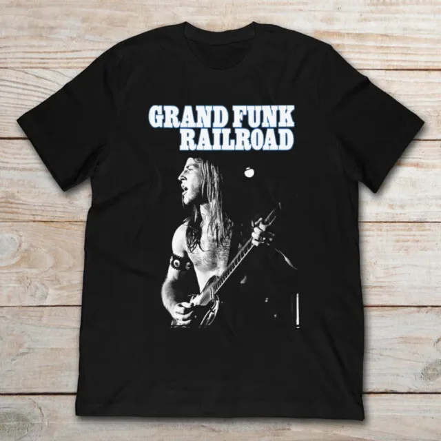 Camiseta clásica de Grand Funk Railroad, regalo para fanáticos, color negro, unisex, todas las tallas, NG1555