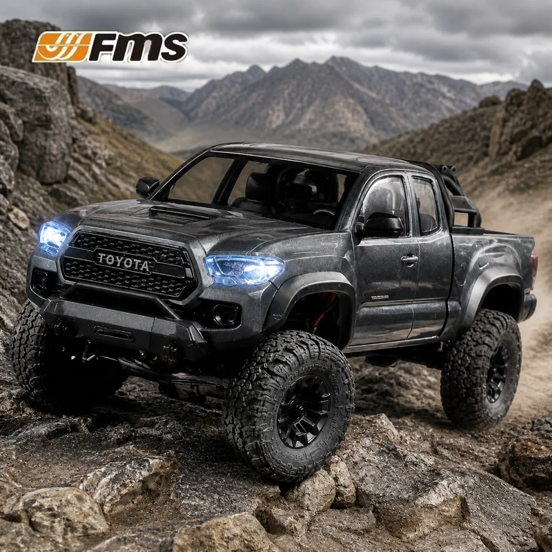 Fms 1/24 Rc Crawler Toyota Tacoma Licensed Simulation Off Road Truck Fcx24m Abs Hard Shell Remote Control Vehicle For Adults