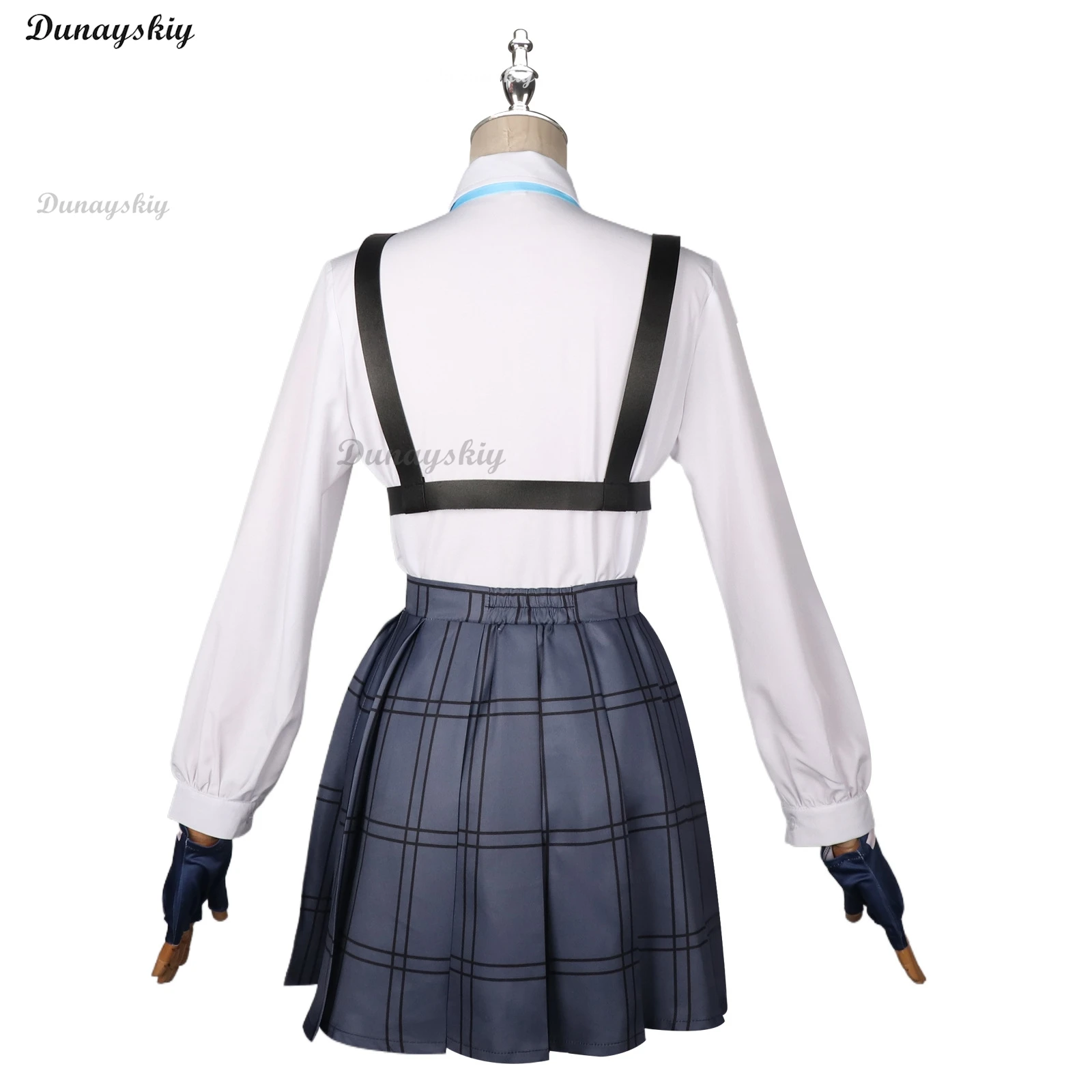 Blue Archive Takanashi Hoshino Game Cosplay Costume Women JK School Uniforms Sailor Suit Wig Shoes Headwear Halo Halloween Party