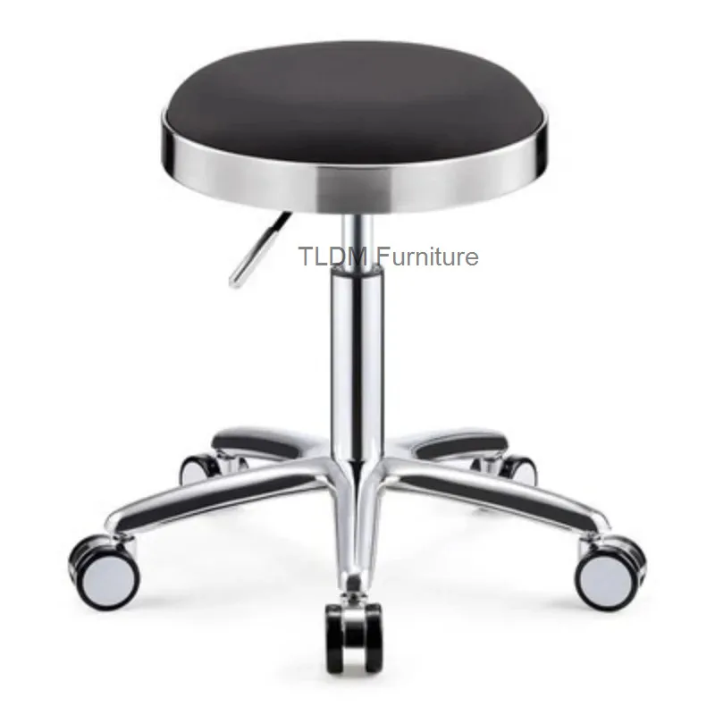 Gaming High Mobile Barber Chair Pedicure Tattoo Wheel Adjustable Barber Chair Minimalist Design Salon Furniture Cadeira XYBC