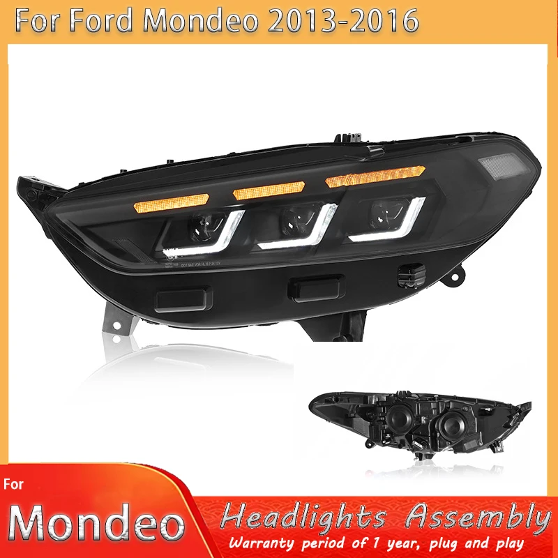 

Комплект для переоборудования фар Ford Mondeo 2013-2016/2017-2020: светодиодные проекционные фары с двойным крюковым креплением и дневными ходовыми огнями