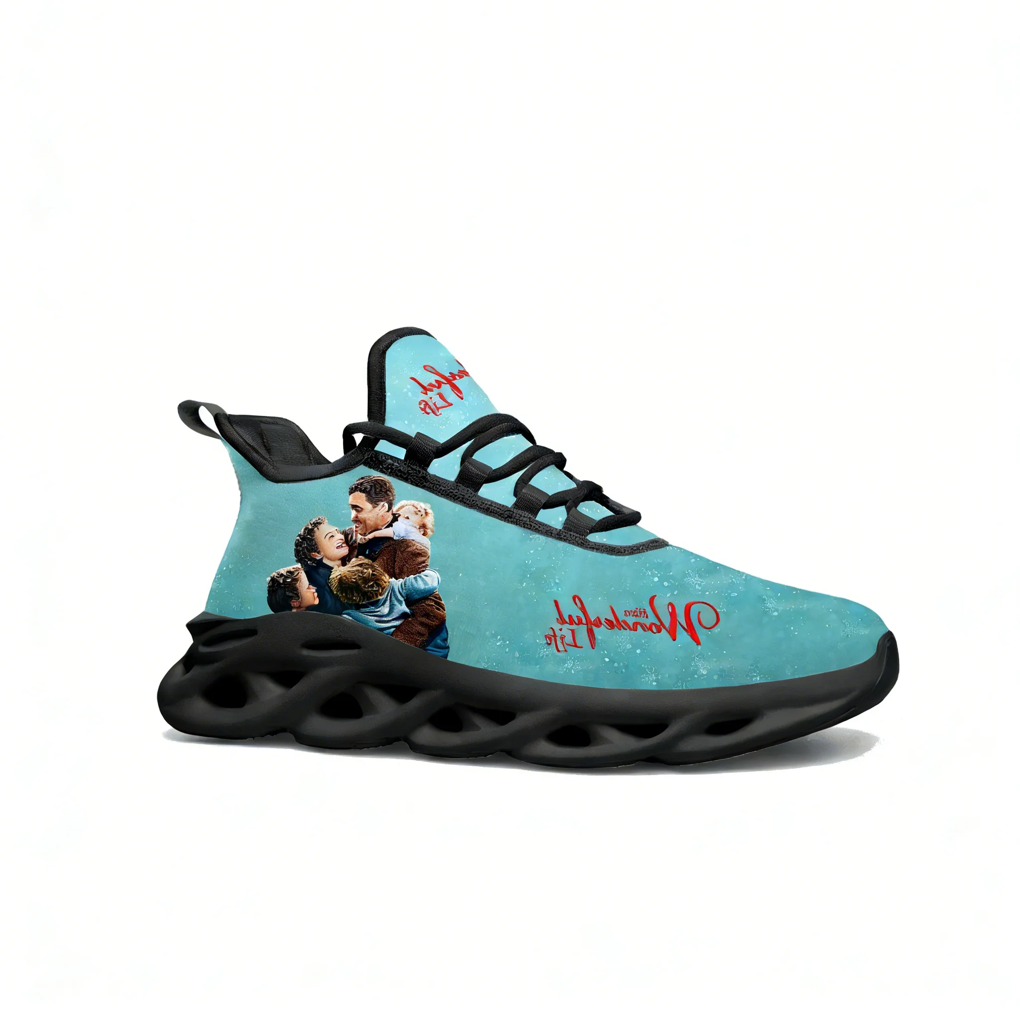 

Кроссовки-кеды из сетки и кружева «It's a Wonderful Life» для мужчин и женщин, высококачественные модные спортивные кроссовки, индивидуальный дизайн