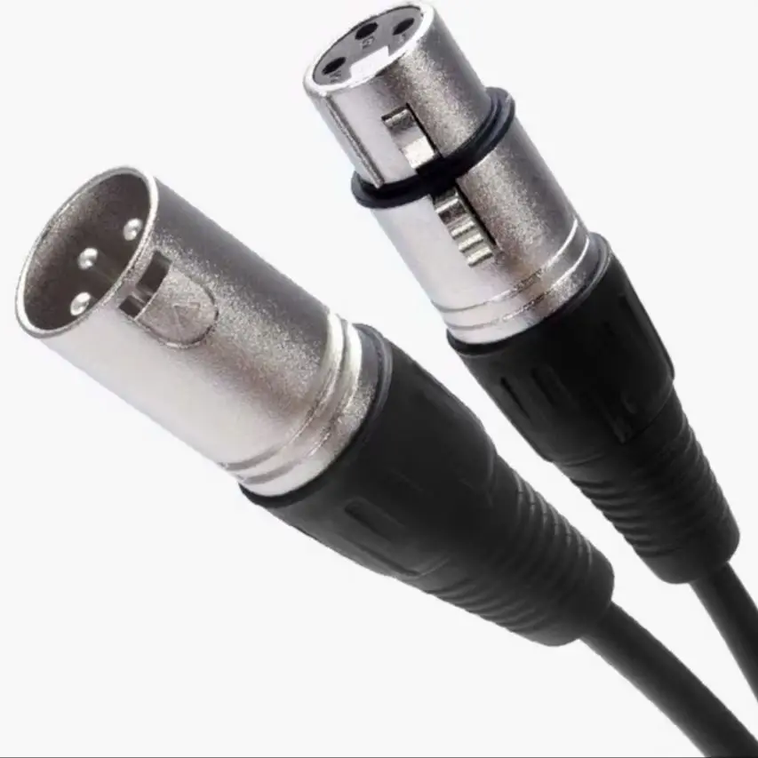 Karaoke XLR 3-Pin Microphone Extension Cable Sound Cannon Plug Short Cord 0.3m-30m for Audio Mixer Amplifiers Speakon