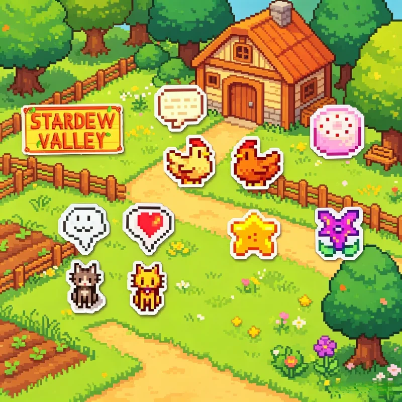 Stardew Valley Farm Cat Chicke - Board Game Logo ulasan dan harga