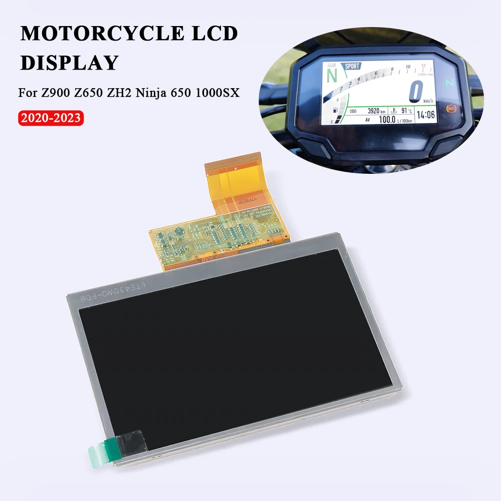 

TFT LCD Display For Kawasaki Z900 Z650 ZH2 Ninja650 Ninja 1000SX 2020-2023 Motorcycle Speedometer Instrument Screen Accessories