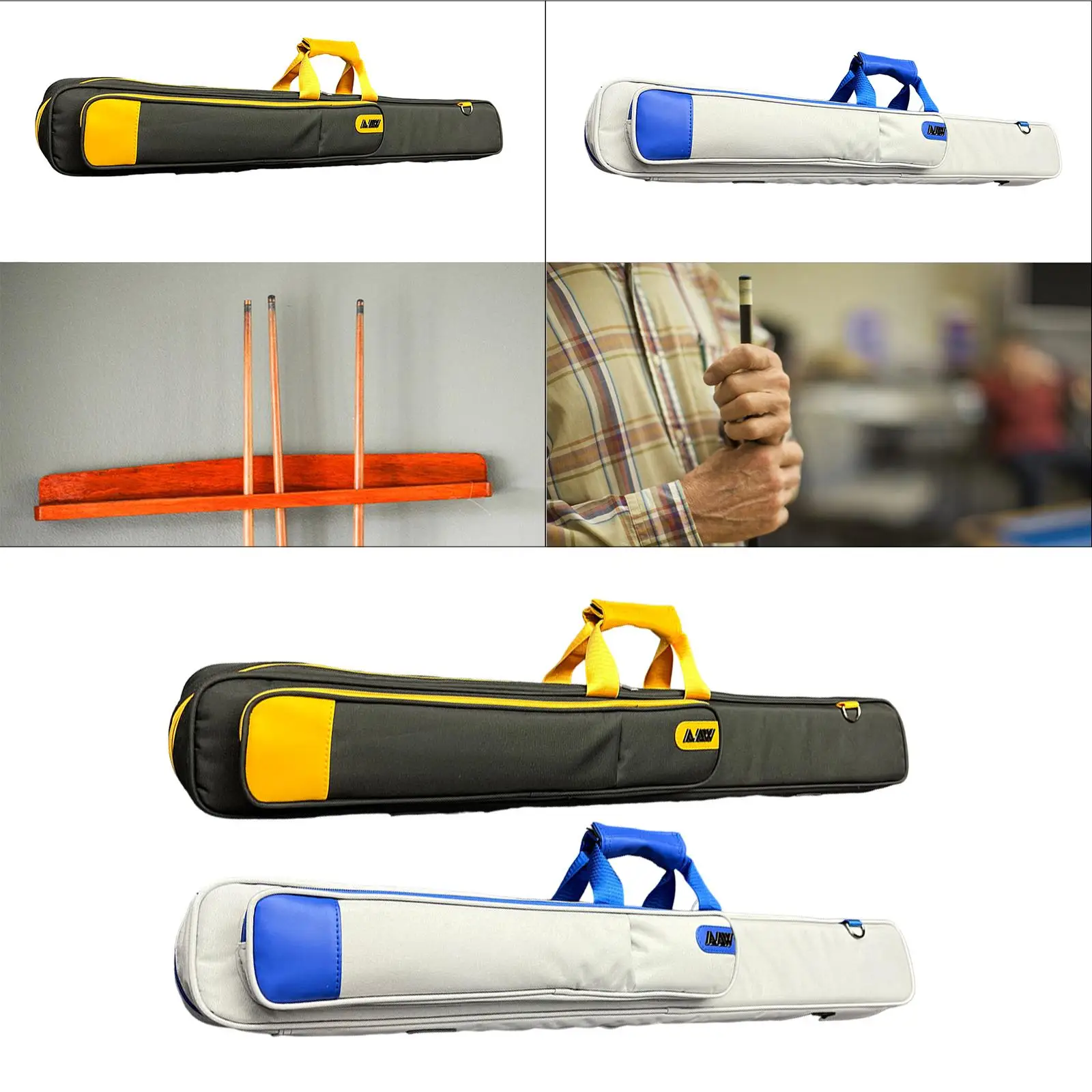 

Органайзер для кия с застежкой-молнией, легкие принадлежности для бильярда, сумка с девятью киями 1/2, сумка для кия для путешествий на открытом воздухе