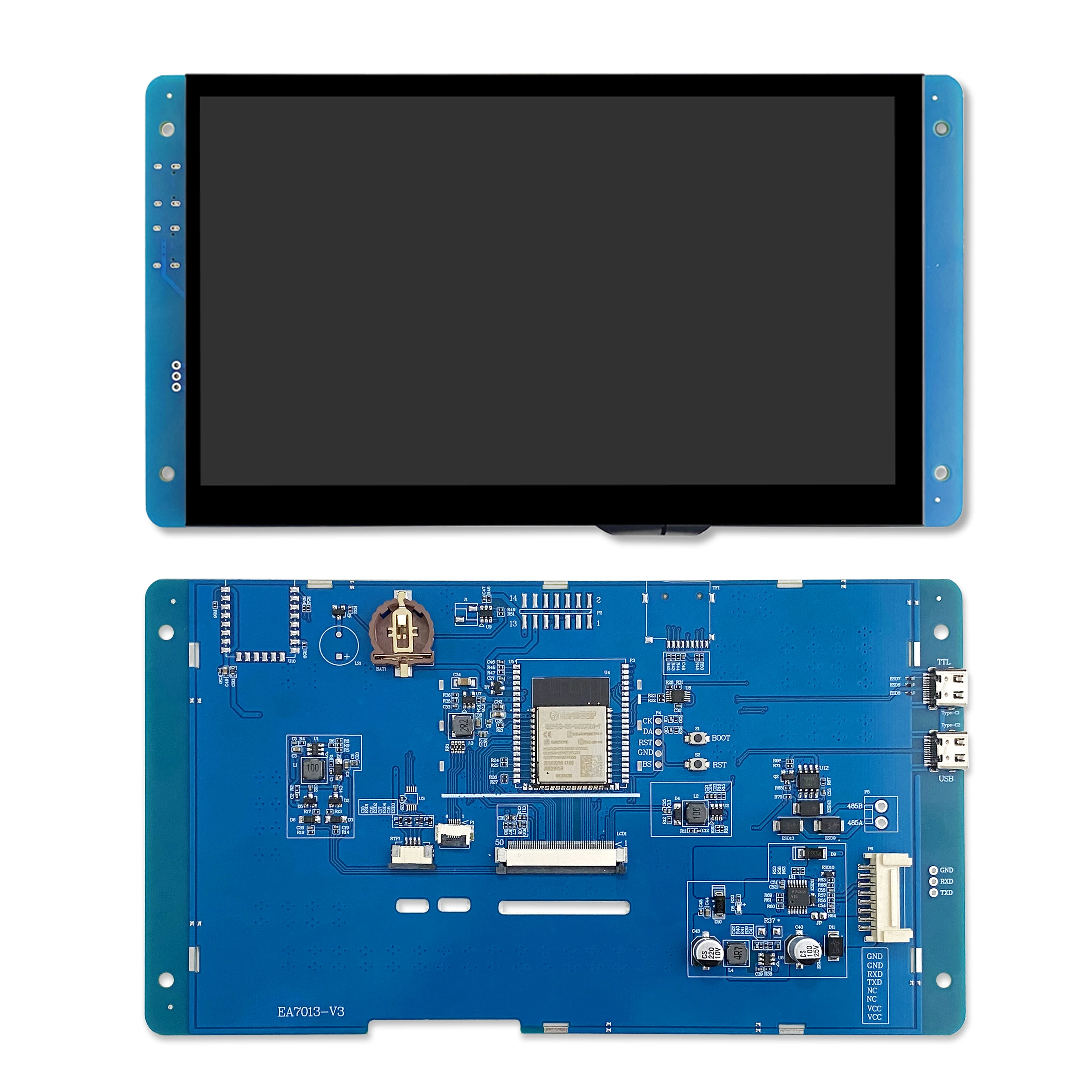 Placa de desenvolvimento ESP32 WiFi e Bluetooth, EA7013, 7 Polegada, ESP32, 800x480, tela inteligente, TFT, módulo LCD, tela sensível ao toque, LVGL