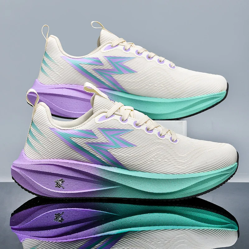 

Men Running Shoes Carbon Plate Marathon Speciality Sports Breathable Lightweight Women's Comfortable Nonskid Leisure Sneakers