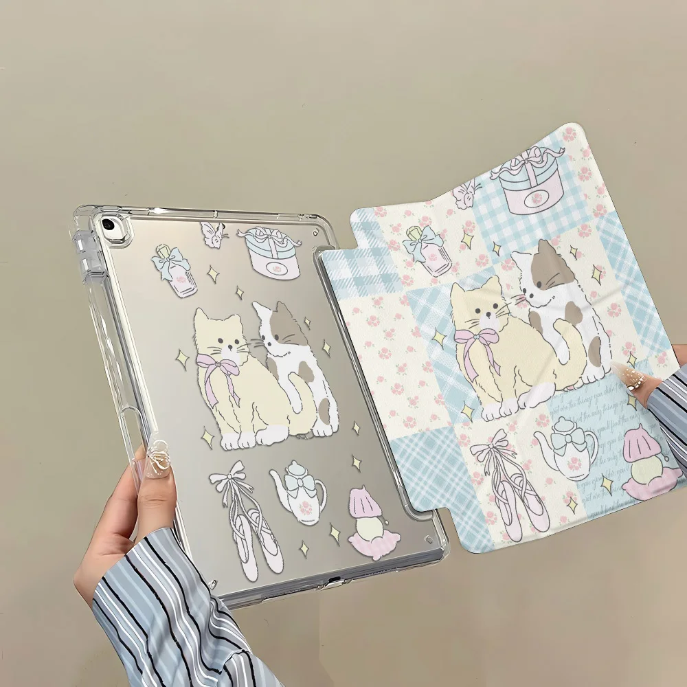 حافظة شفافة لجهاز iPad Air 5 4 Air 11 A16 11th iPad Pro 11 12.9 13 M5 10th Gen 10.9 10.2 9th 8th 7th 11 "mini 7 6 مع حامل قلم #2