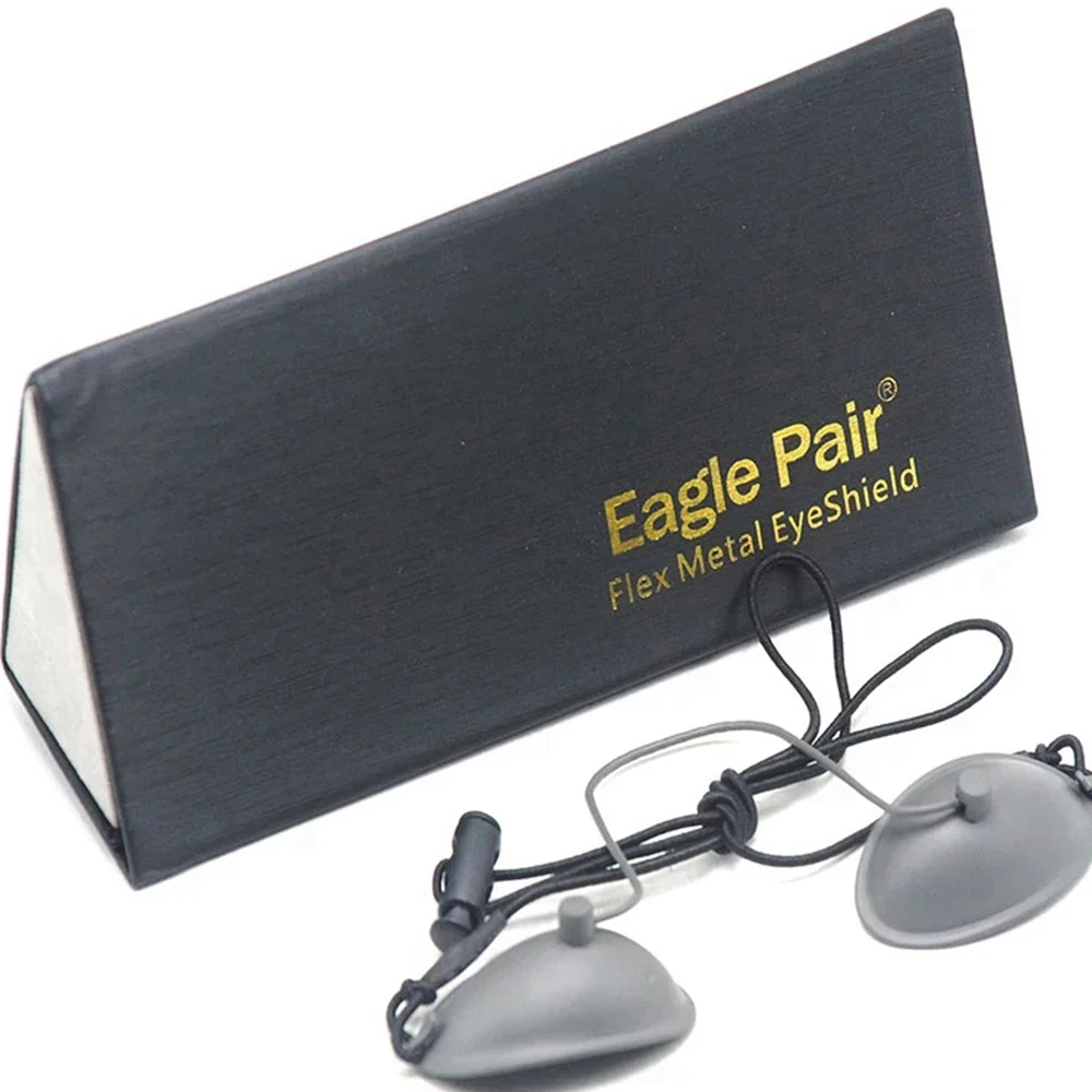 190nm-14000nm IPL Laser Photon Metalowa osłona oczu Ochrona oczu Gogle ze stali nierdzewnej OD7 + CE Beauty Client Eye Protect