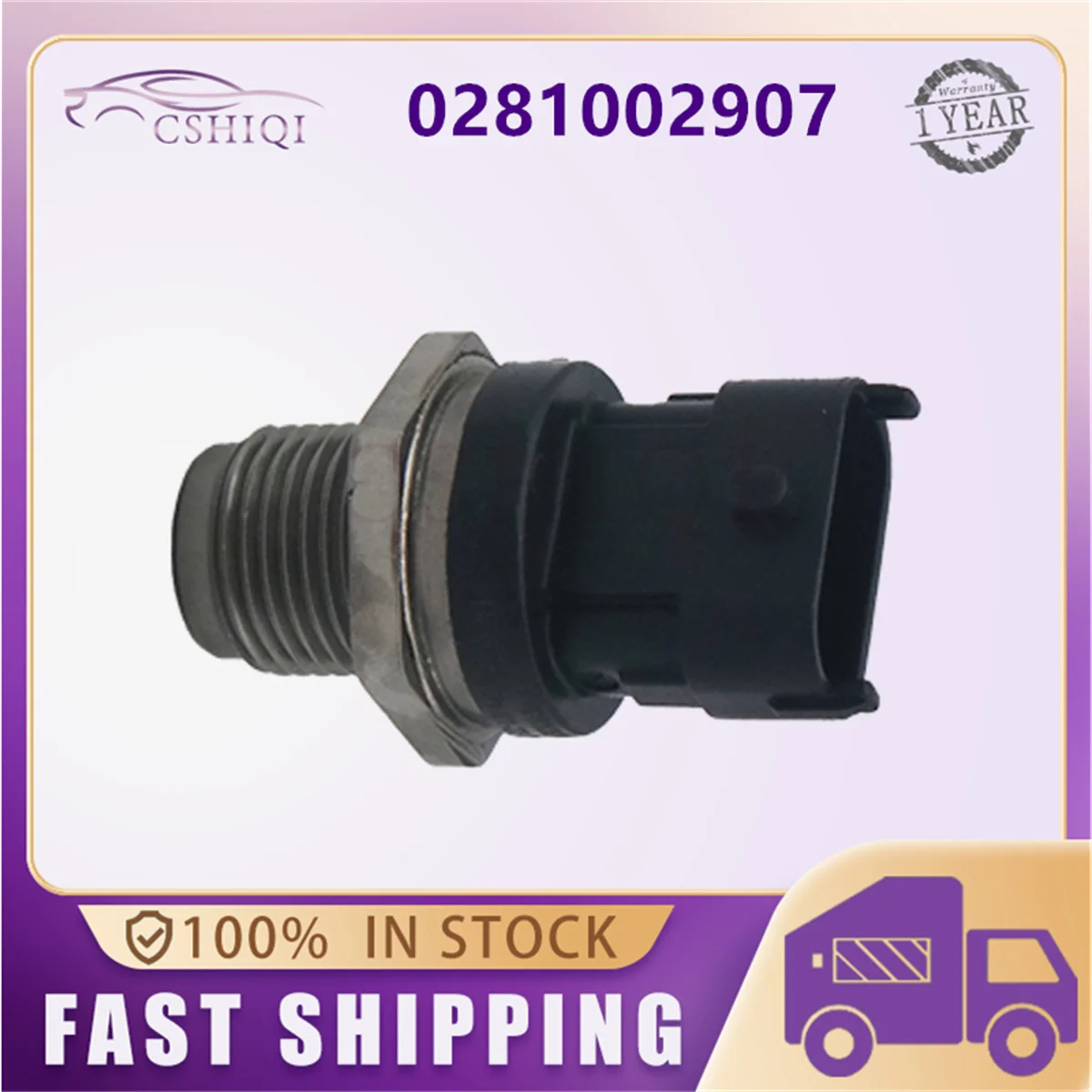 

0281002907 Fuel Rail Pressure Sensor Common Regulator 0281002720 281002907 For Renault Mercedess MWM VW Chevrolett Auto Parts