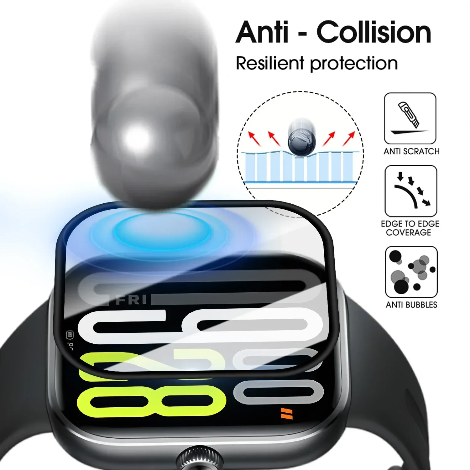 Soft Protective Film For Xiaomi Redmi Watch 5 Smart watch Screen Protector For Redmi Watch5 Full Cover Clear Anti-Scratch Films