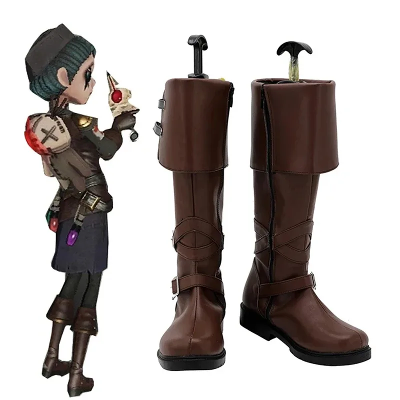 

Anime Identity V Pirate Witch Doctor Game Cosplay Shoes Boots Halloween Carnival Party Accessories Props For Women Men Size