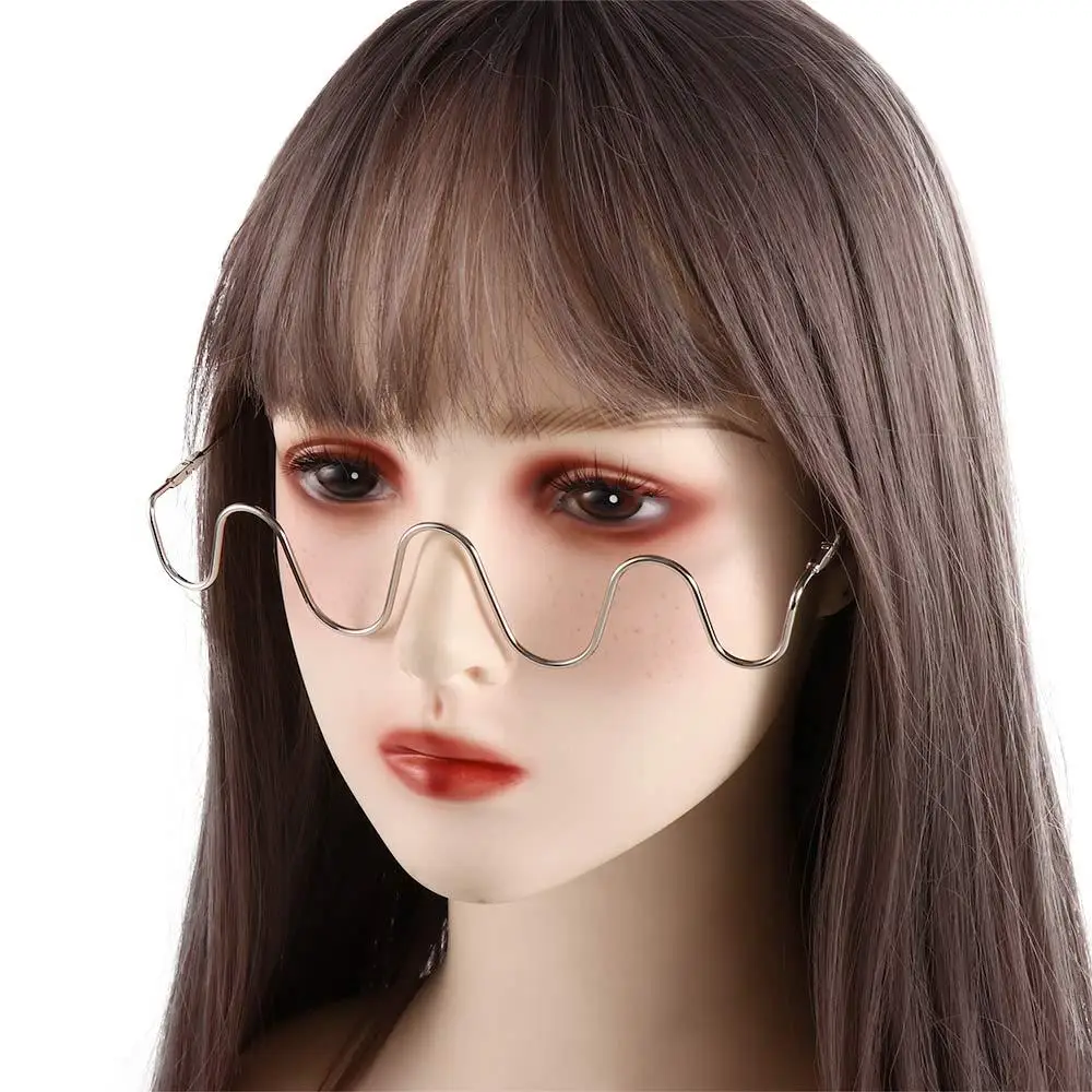 

Горный хрусталь в стиле стимпанк для женщин, оправа для очков со стразами, волнистая оправа для очков, поддельные очки, оправа для солнцезащитных очков с бриллиантами