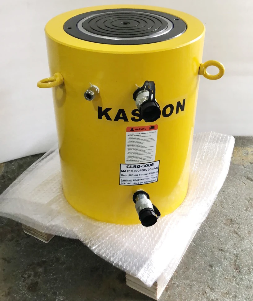 أسطوانة رافعة هيدروليكية مزدوجة التمثيل 200 طن مع شهادة CE