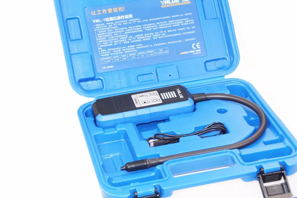 

VML-1 Leak Detector R410a R32 Refrigerant Snow Refrigerator Air Conditioner Halogen Detector