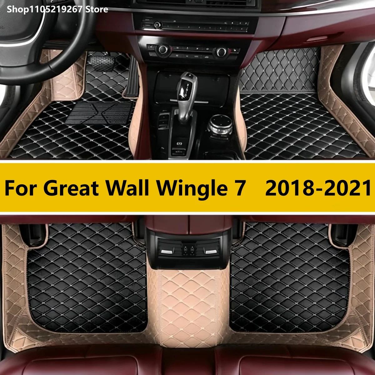 

Car Floor Mats For Great Wall Wingle 7 2018 2019 22020 2021 Custom Auto Foot Pads Automobile Carpet Cover Interior Accessories