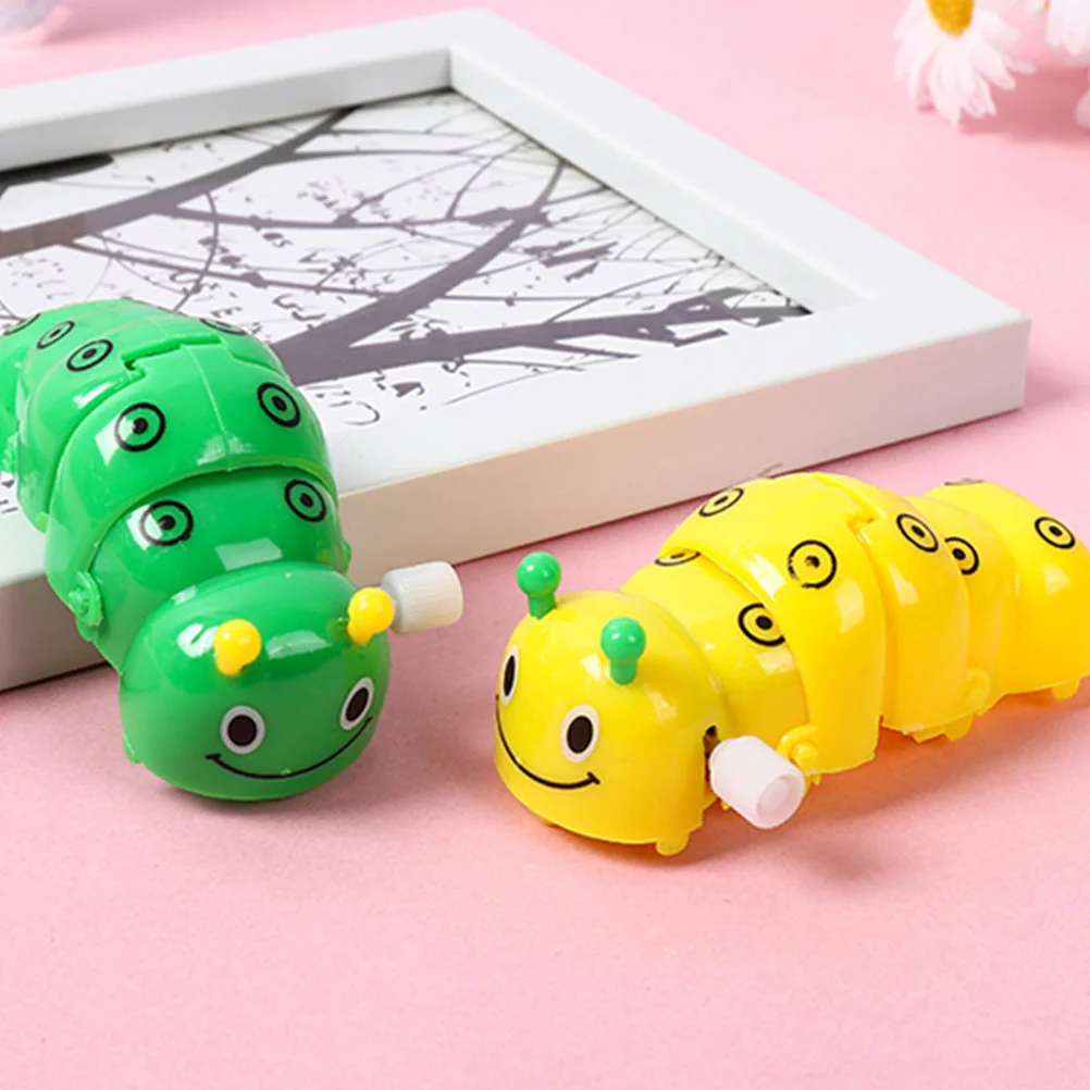 

6 PCS Caterpillar Toy Kids Wind Up Plaything Gift Clockwork Toys Favor Child Educational for Cartoon Shape