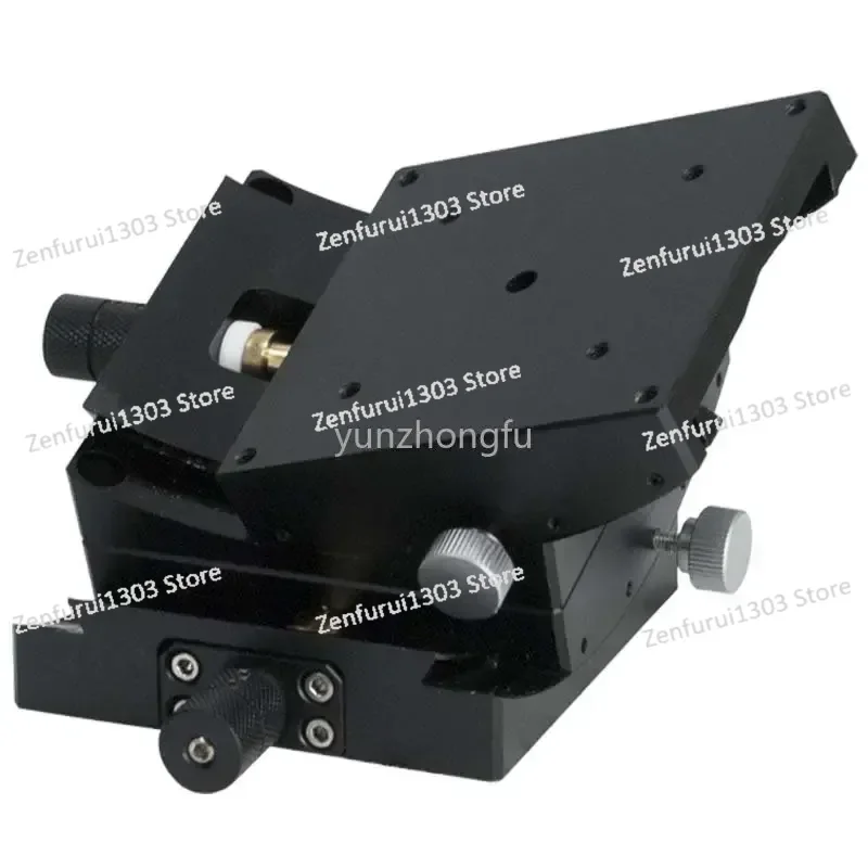 Manual Radian Tilt Angle Table Camera Optical Adjustment Rack Experiment Precision Slide Table Worm Gear Stability