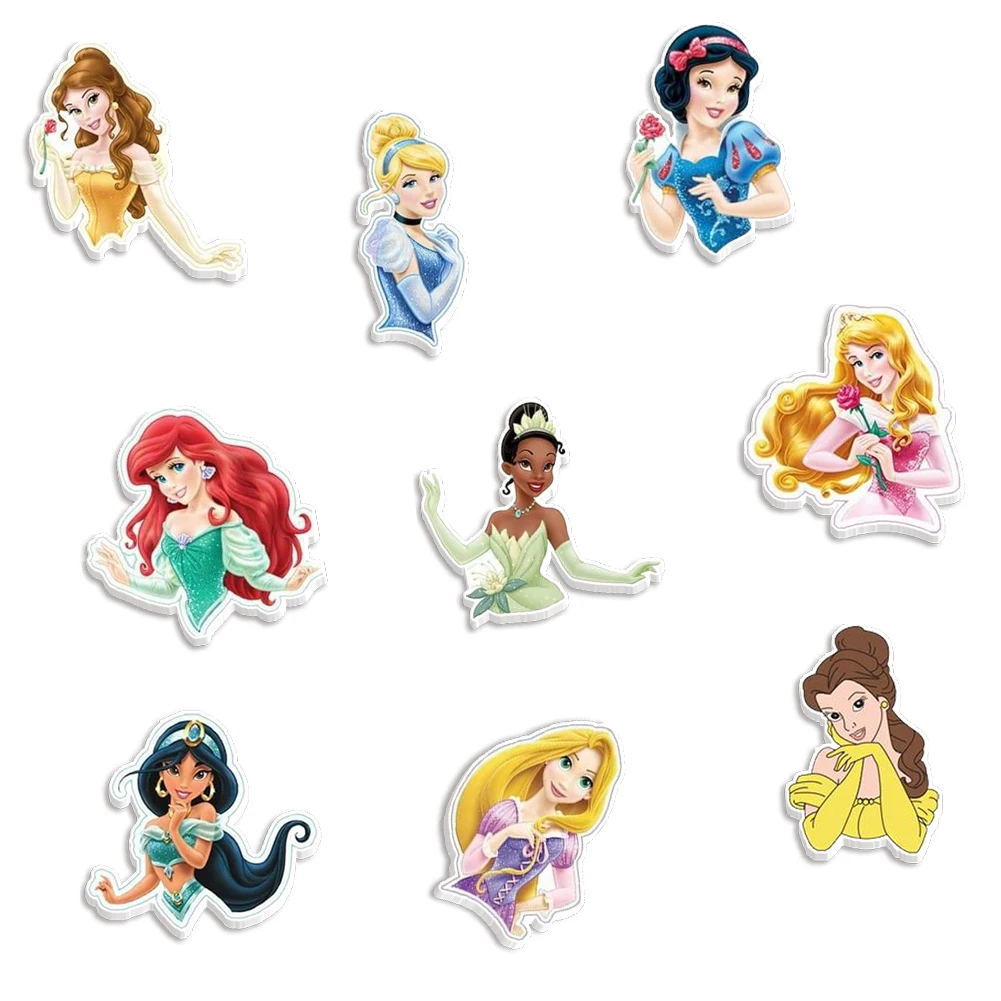 10 pz/lotto Disney Princess Resin Planar Flatback per forniture artigianali con fiocco fai da te decorazioni per telefoni