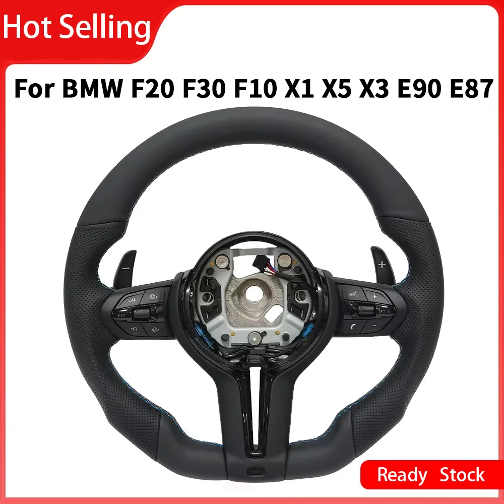 

M Sports Flat Bottom Wheel Leather For BMW E70 E71 E82 E84 E90 E92 E87 F20 F30 F87 F45 F15 F48 F25 E30 M140i
