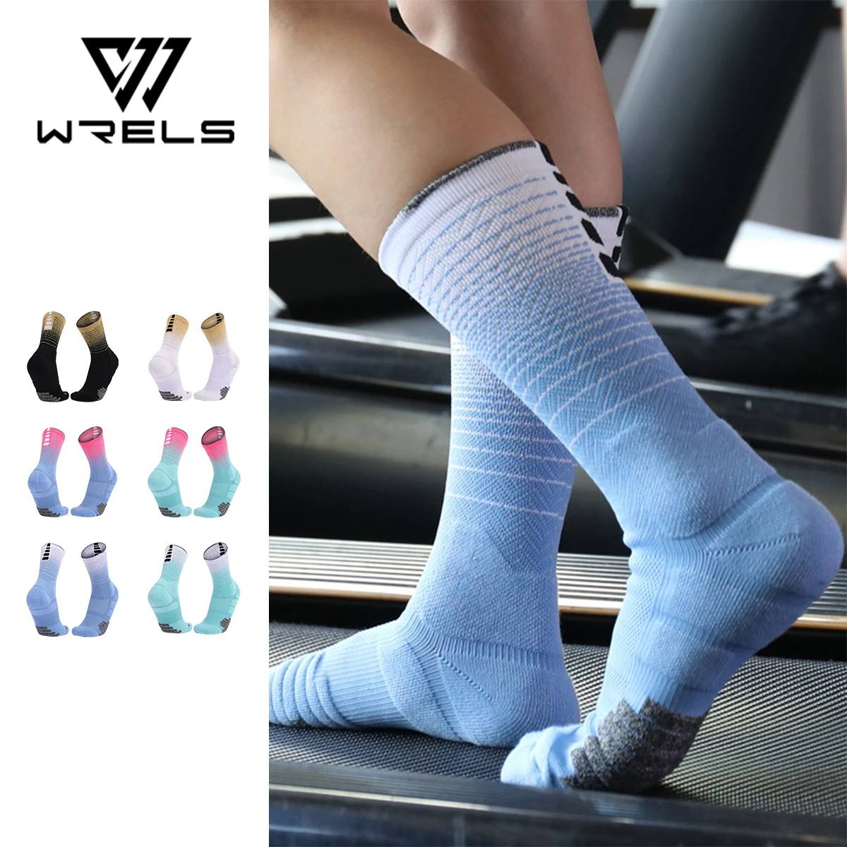 

WRELS велосипедные носки быстросохнущие впитывающие пот спортивные носки для фитнеса дышащие профессиональные спортивные велосипедные носки на открытом воздухе