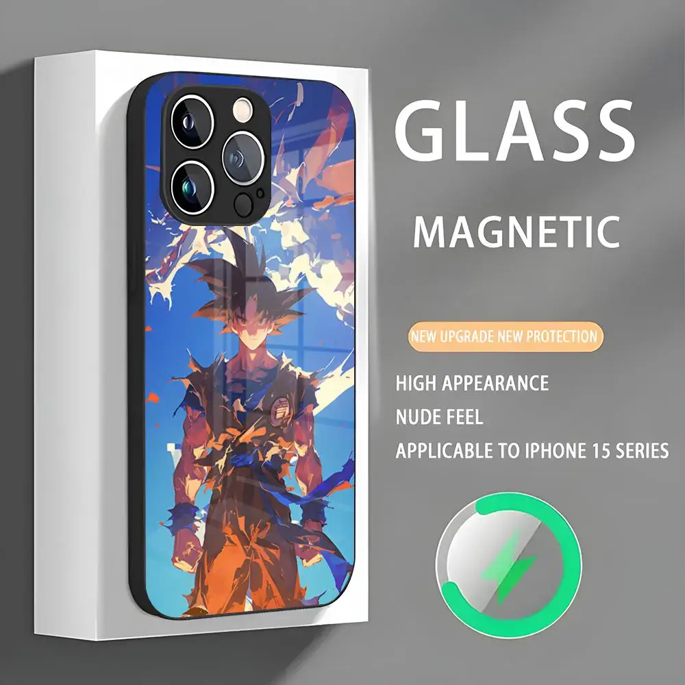 Dragon Ball Super Phone Case IPhone 16 15 14 13 12 11 X XR XS XSMAX 8 Plus Mini Pro Max Glass Magnetic Phone Case