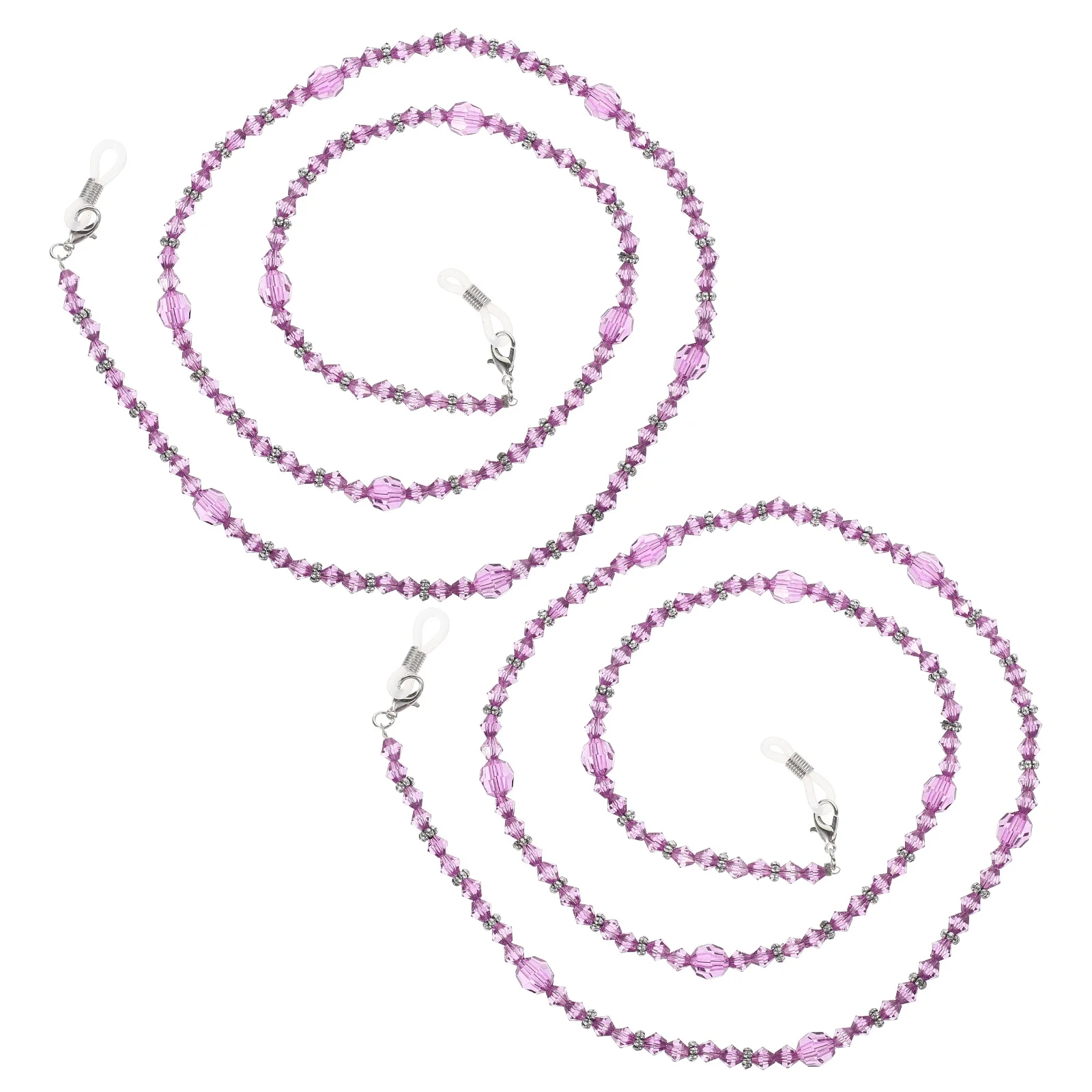 

2pcs Premium Handmade Beading Glasses Chain Anti-Fall Eyeglass Holder For Sports Cycling Running Hiking Outdoor Hanging Neck
